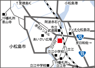 湯処あらたえ 周辺地図
